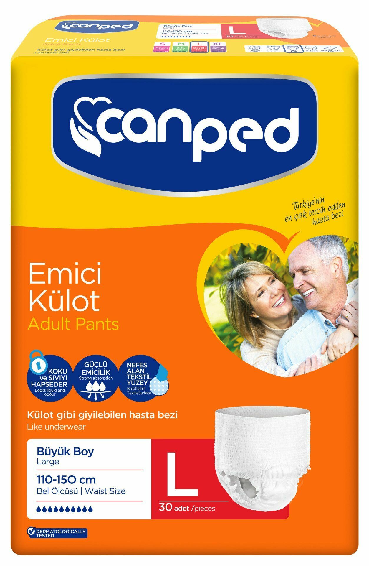 Canped Emici Külot Büyük (L) 60 Adet