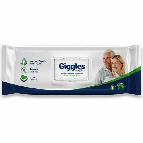 Giggles Vücut Temizleme Havlusu (50 Adetli 1 Paket)