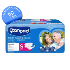 Canped Belbantlı Hasta Bezi Küçük (S) 60 Adet