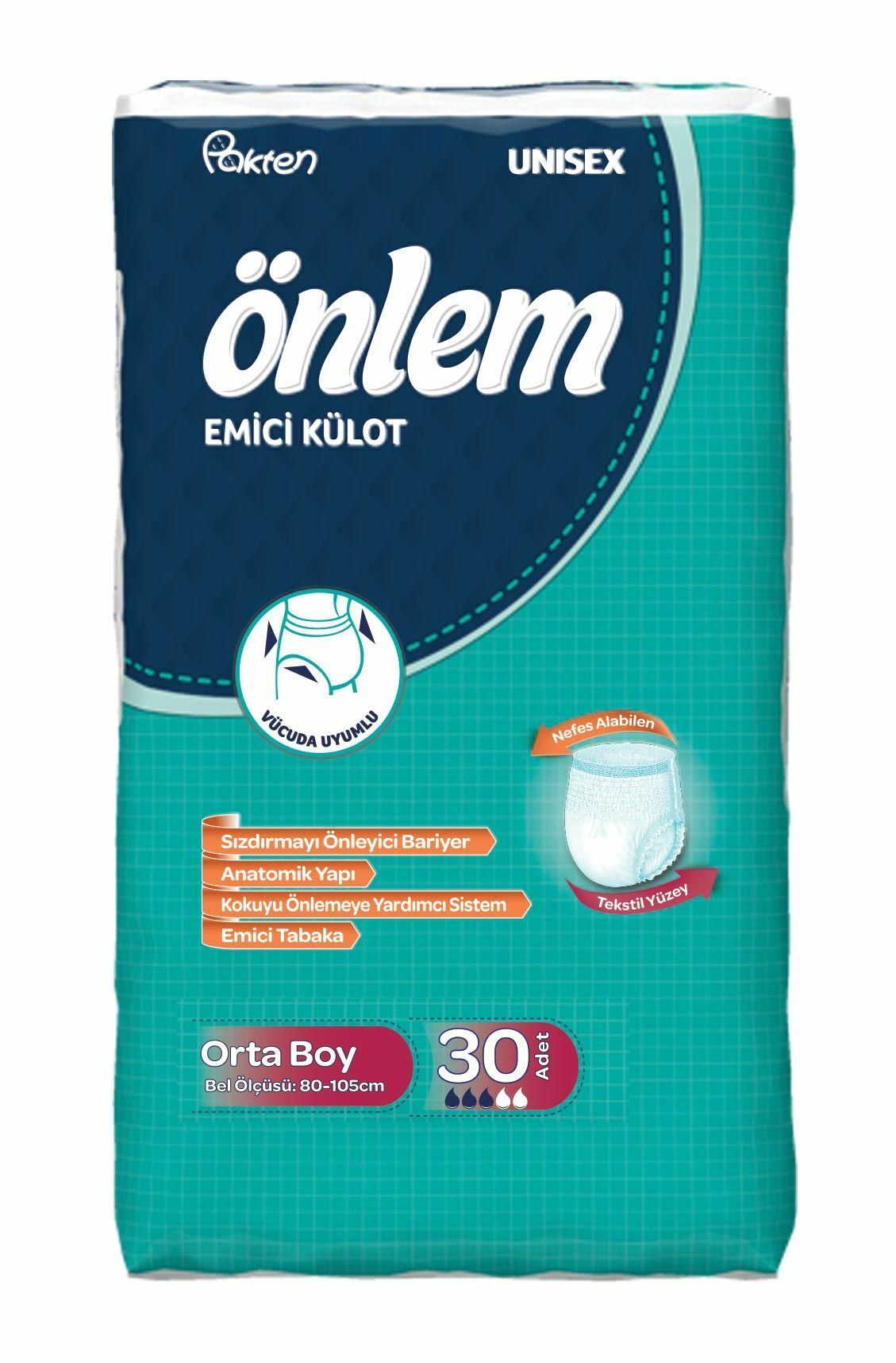 Önlem Emici Külot Orta (M) 60 Adet