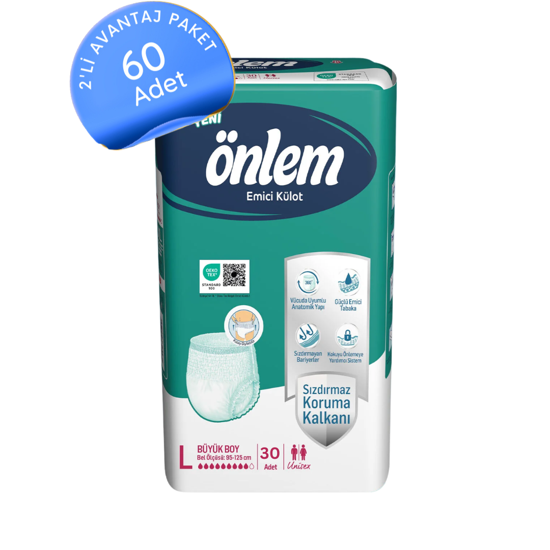 Önlem Emici Külot Büyük (L) 60 Adet