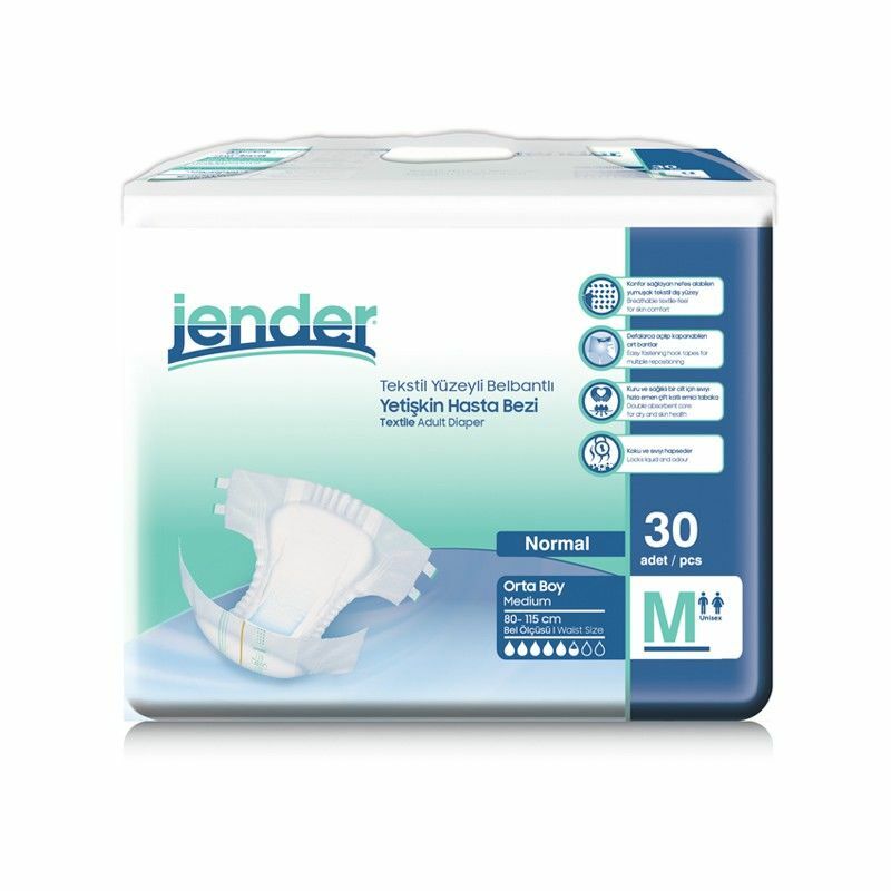 Jender Belbantlı Yetişkin Hasta Bezi Orta (M) 120 Adet