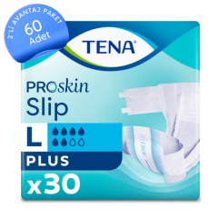 TENA ProSkin Slip Plus Belbantlı 6 Damla Hasta Bezi Büyük (L) 60 Adet