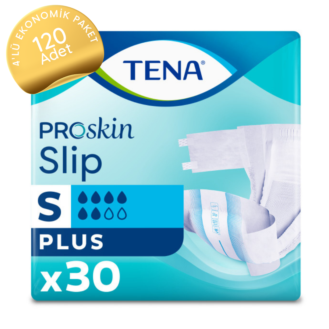TENA ProSkin Slip Plus Belbantlı 6 Damla Hasta Bezi Küçük (S) 120 Adet