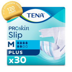 TENA ProSkin Slip Plus Belbantlı 6 Damla Hasta Bezi Orta (M) 120 Adet