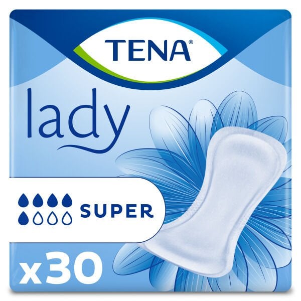 Tena Lady Super 5 Damla 30'lu 6 Paket 180 Adet Kadın Mesane Pedi