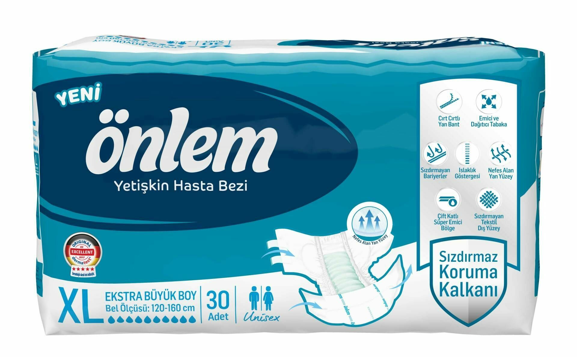 Önlem Belbantlı Yetişkin Hasta Bezi Extra Büyük (XL) 120 Adet