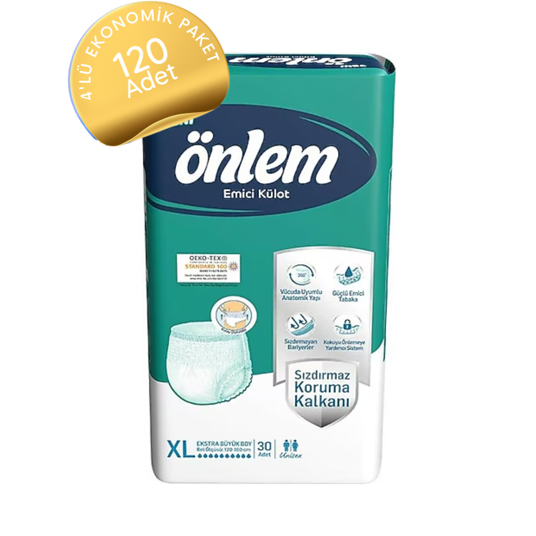 Önlem 120 Adet Ekstra Büyük XL Emici Külot