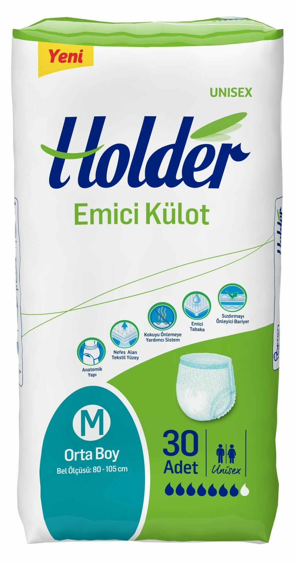 Holder Emici Külot Orta (M) 120 Adet