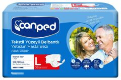 Canped Belbantlı Hasta Bezi Büyük (L) 120 Adet