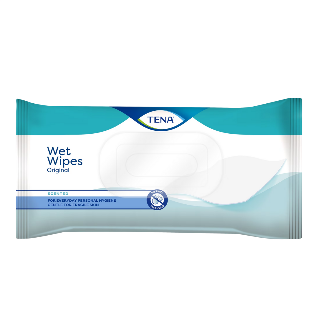 TENA Wet Wipes Orijinal Islak Vücut Temizleme Havlusu 48 Adetli (12 Paket)