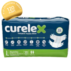 Curelex Belbantlı Yetişkin Hasta Bezi Büyük (L) 120 Adet