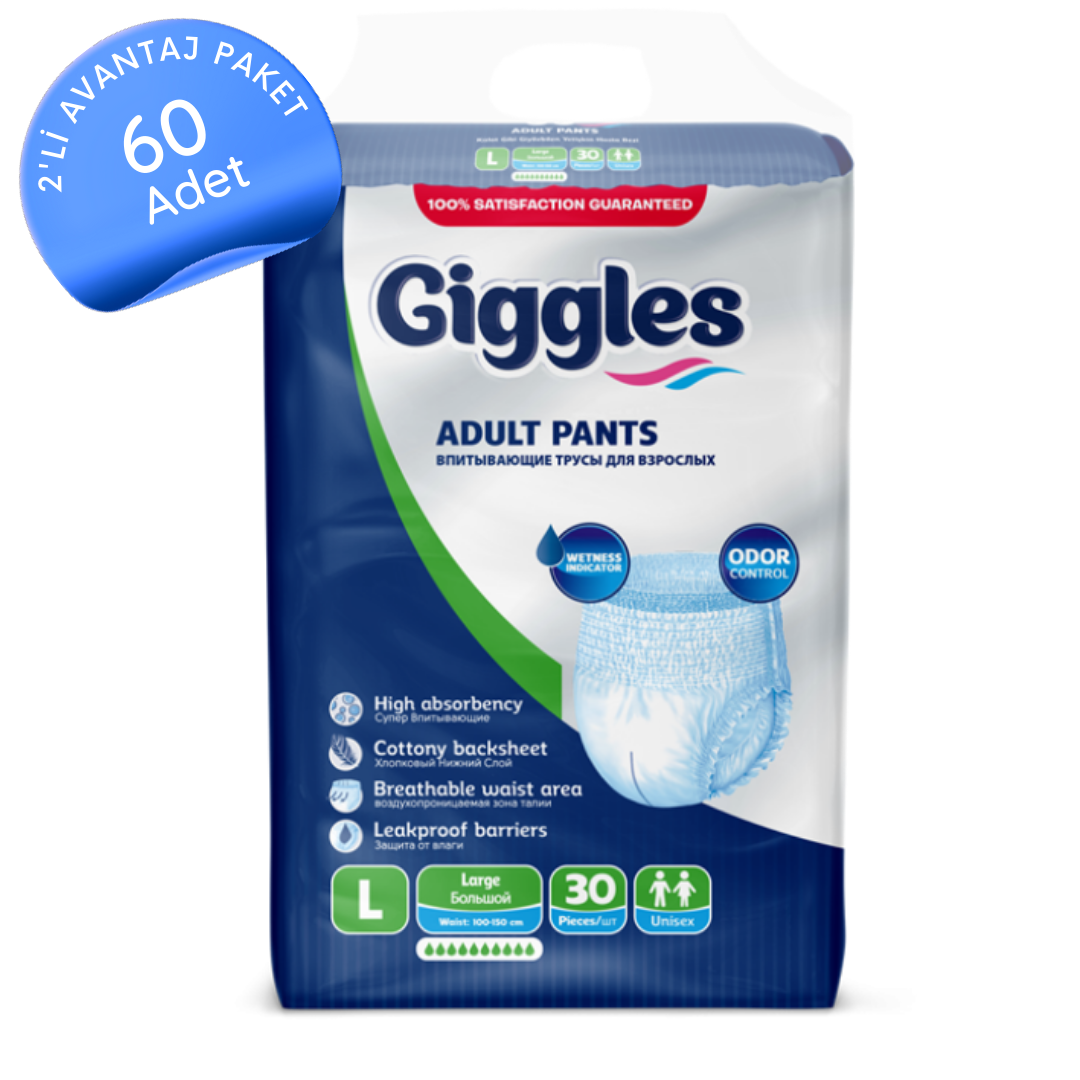 Giggles Emici Külot Büyük (L) 60 Adet