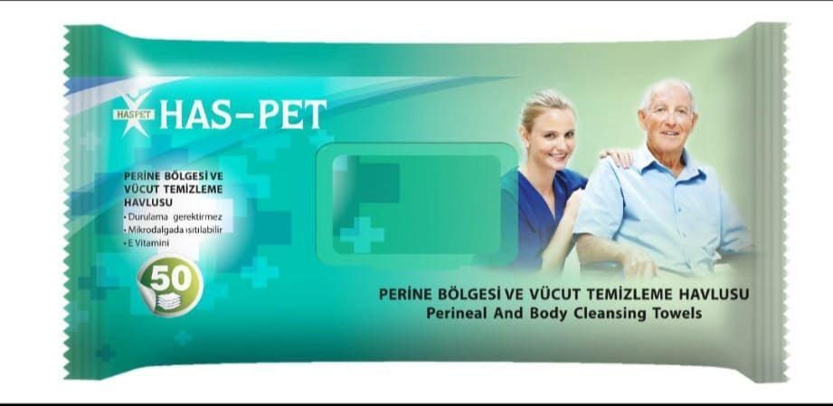 Haspet Perine Bölge Temizleme Havlusu Kapaklı (24 Paket-1200 Yaprak)