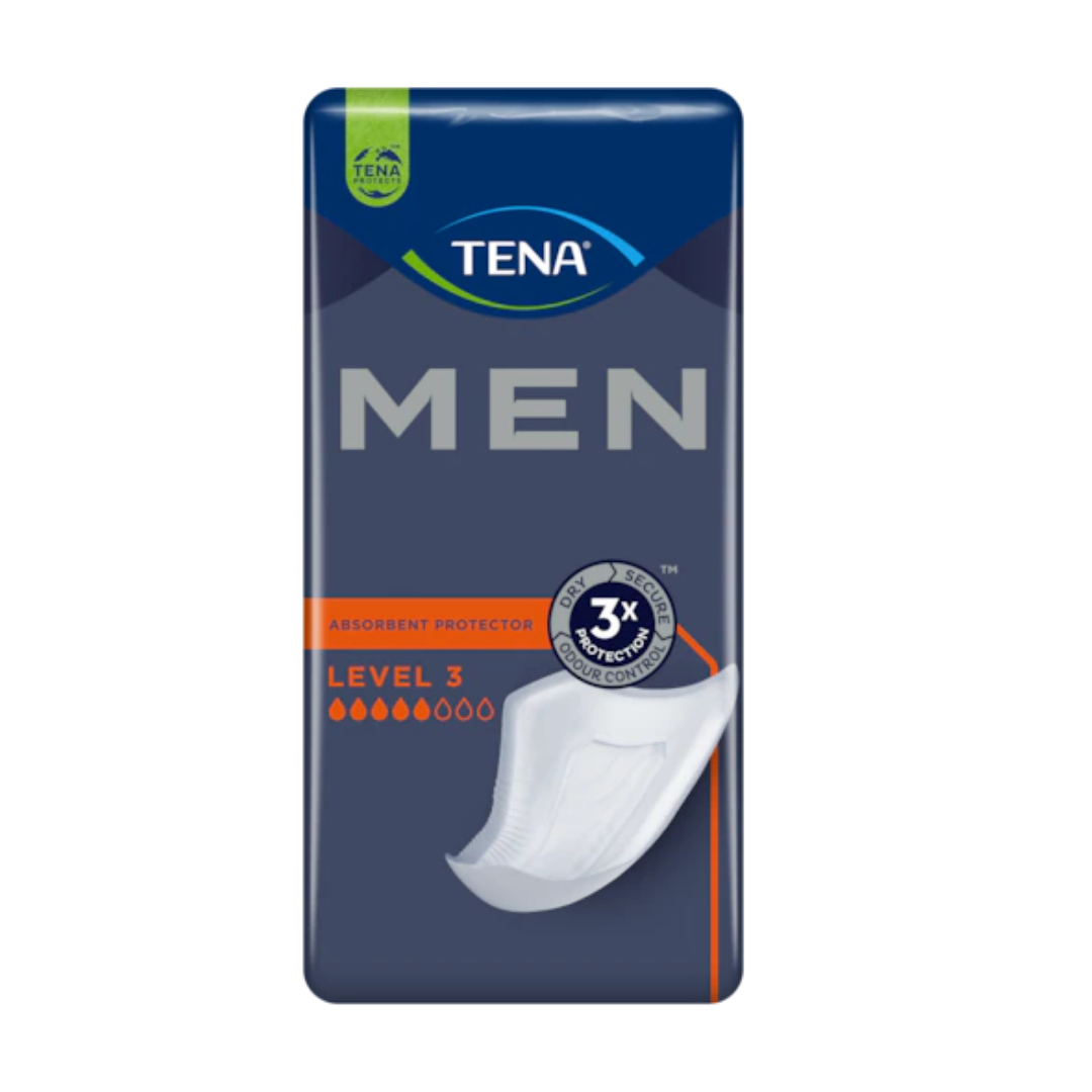 TENA Men Emici Koruma Level 3 Erkek Mesane Pedi (16'lı 6 Paket)