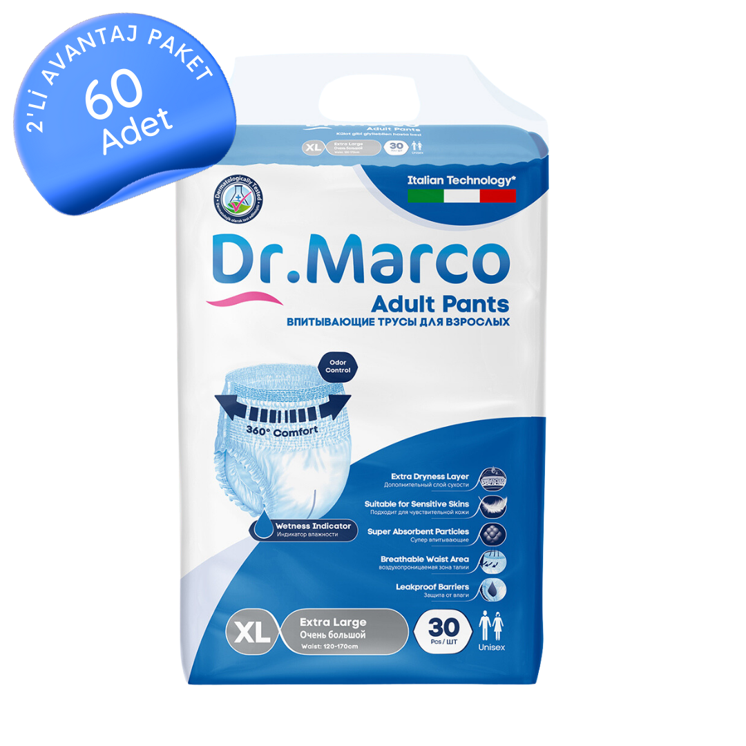 Dr. Marco Emici Külot Extra Büyük (XL) 60 Adet