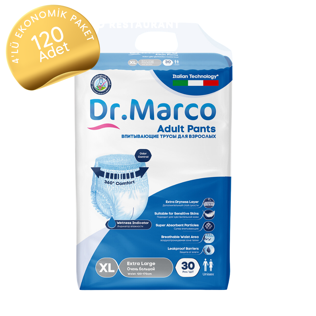 Dr. Marco Emici Külot Extra Büyük (XL) 120 Adet