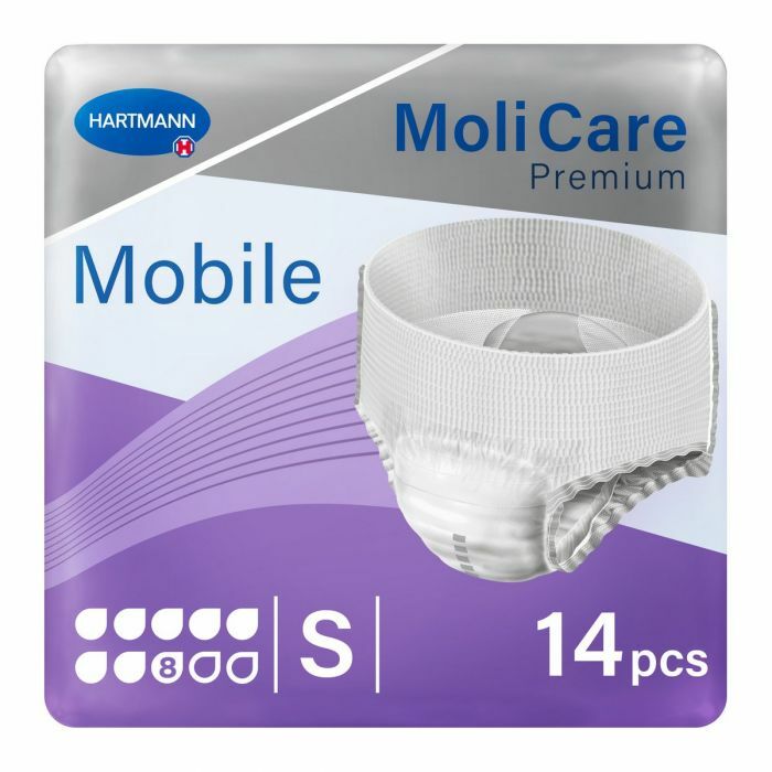 MoliCare Premium Mobile Emici Külot 8 Damla Mor Paket (Small) 14'lü 4 Paket