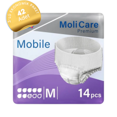 MoliCare Premium Mobile Emici Külot 8 Damla Mor Paket (Medium) 14'lü 3 Paket
