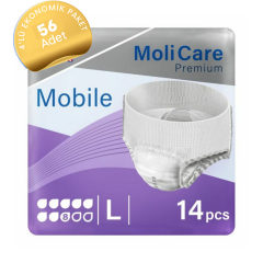 MoliCare Premium Mobile Emici Külot 8 Damla Mor Paket (Large) 14'lü 4 Paket