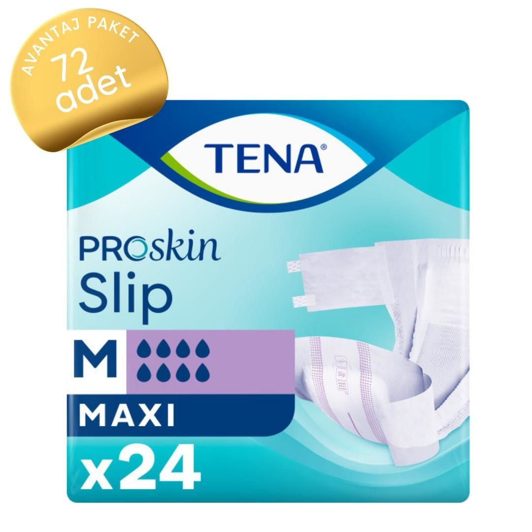 Tena 8 Damla Maxi Premium Belbantlı Hasta Bezi Orta Boy (M) 24'lü 72 Adet