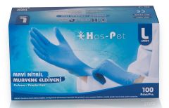 Has-pet Mavi Nitril Eldiven (L) 100lü 6 Kutu