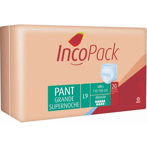 İncopack 9 Damla Emici Külot Hasta Bezi Büyük Boy(L) 20 Adet *Tanışma Paketi*