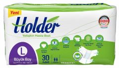 Holder Belbantlı Yetişkin Hasta Bezi Büyük (L) 60 Adet