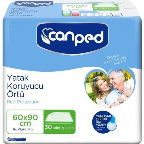 Canped Yatak Koruyucu Örtü (60x90 cm) 30'lu 3 Paket