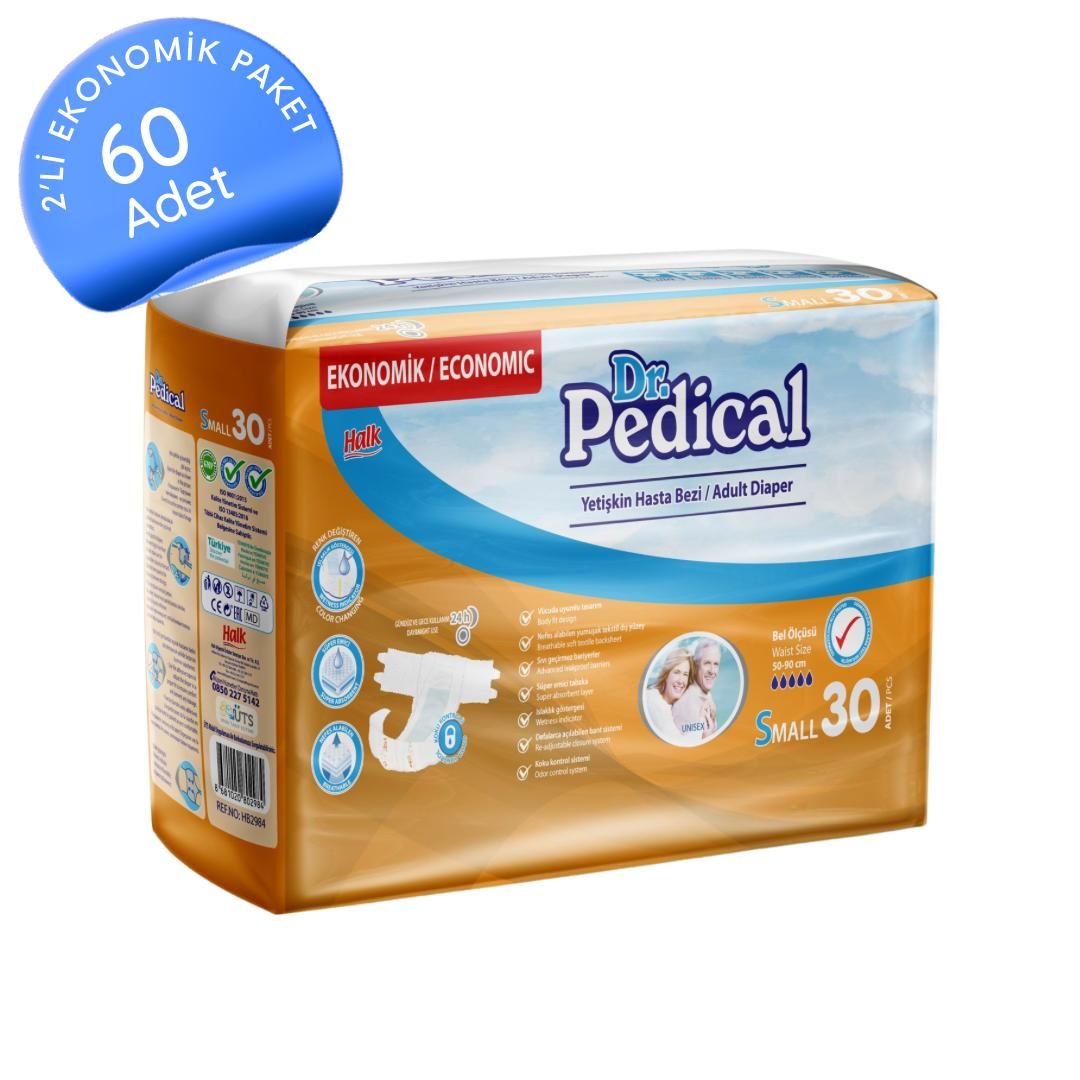 Dr. Pedical Eco Belbantlı Hasta Bezi Küçük (S) 60 Adet