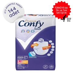 Confy Emici Külot Hasta Bezi Büyük(L) 24'lü 6 Paket