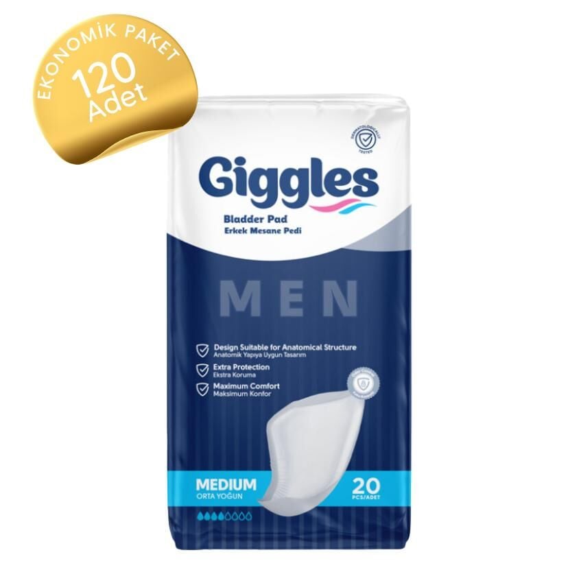 Giggles Men Erkek Mesane Pedi 20'li (120 Adet)