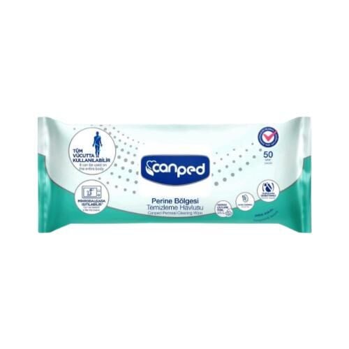 Canped Perine Temizleme Havlusu Extra Büyük (30x32 cm) 50'li 6 Paket