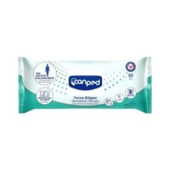 Canped Perine Temizleme Havlusu Extra Büyük (30x32 cm) 50'li 12 Paket