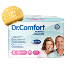 Dr. Comfort Belbantlı Yetişkin Hasta Bezi Küçük (S) 30'lu (120 Adet)