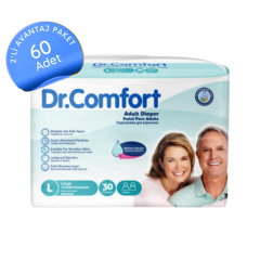 Dr. Comfort Belbantlı Yetişkin Hasta Bezi Büyük (L) 30'lu (60 Adet)
