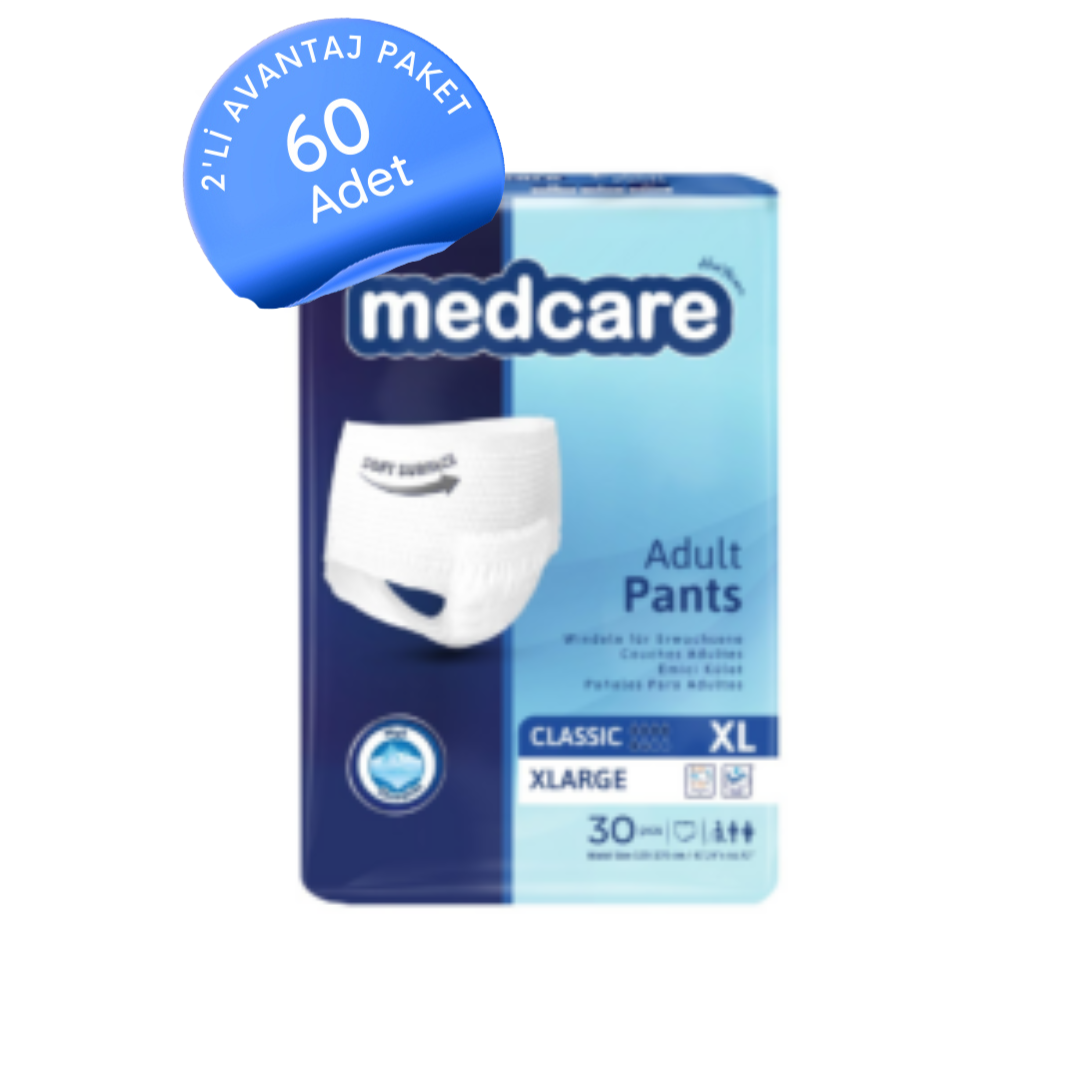 Medcare Emici Külot Yetişkin Hasta Bezi XLarge (XL) 60 Adet