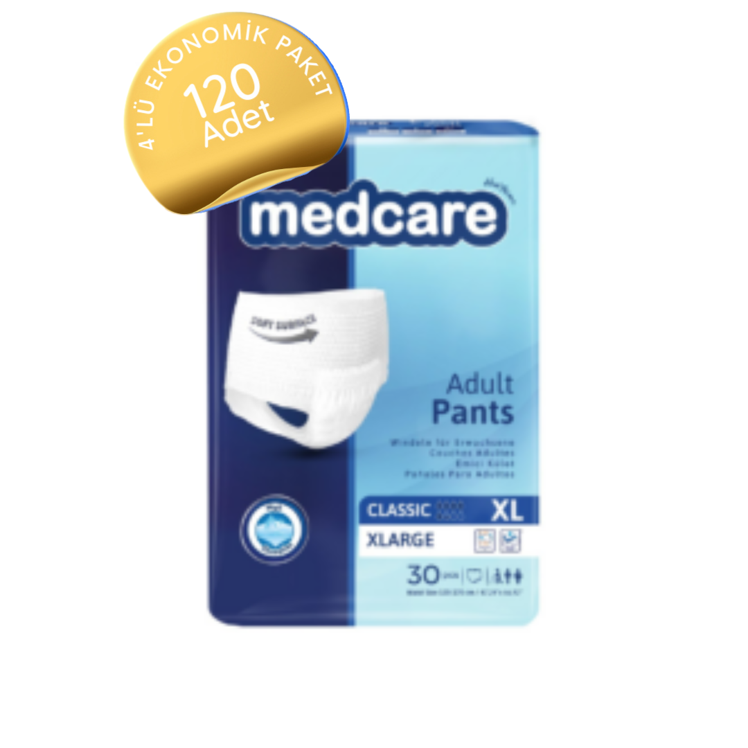 Medcare Emici Külot Yetişkin Hasta Bezi XLarge (XL) 120 Adet