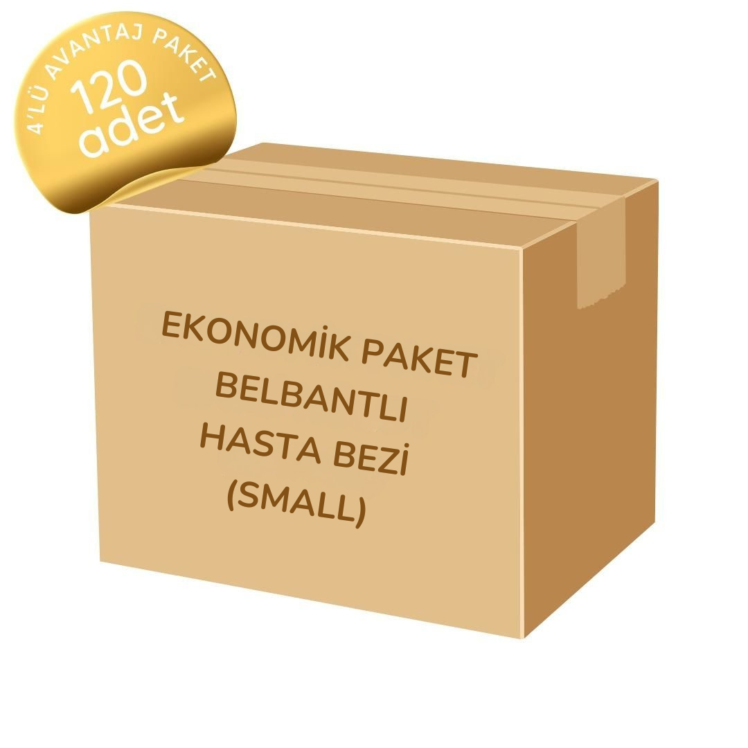 Ekonomik Belbantlı Hasta Bezi Küçük Boy (S) 120 Adet