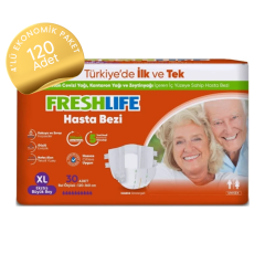 Freshlife Belbantlı Yetişkin Hasta Bezi Extra Büyük (XL) 30'lu 120 Adet