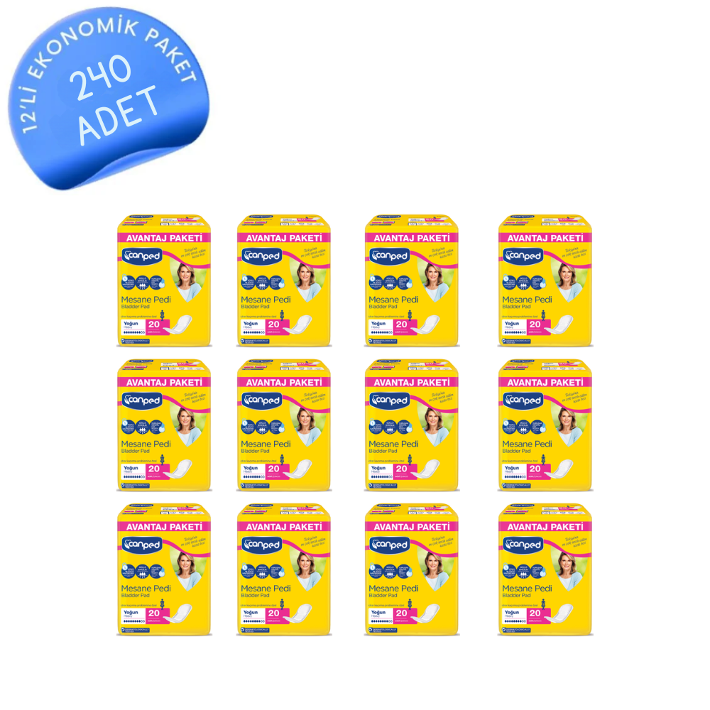 Canped Mesane Pedi Avantaj Paket (Yoğun) 240 Adet