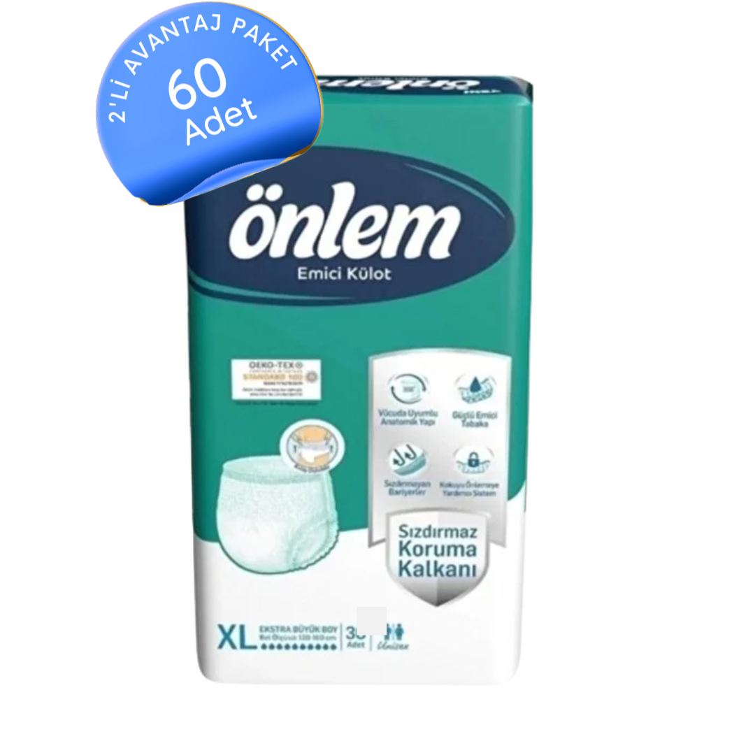 Önlem 60 Adet Ekstra Büyük XL Emici Külot