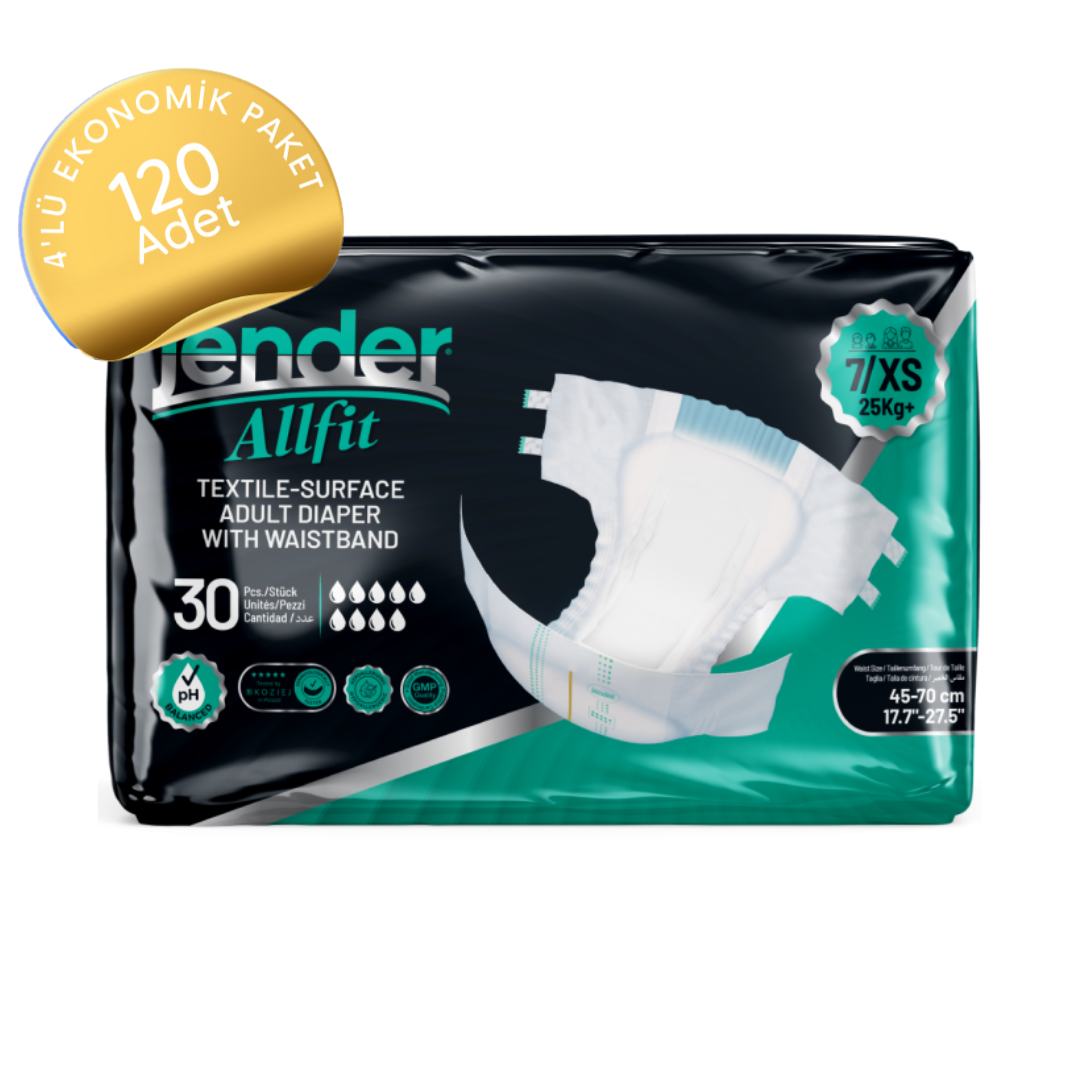 Jender Bel Bantlı Hasta Bezi Xs 30'Lu X 4 Adet