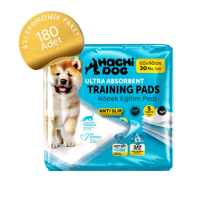 Hachi Dog Köpek Eğitim Pedi 60x90 cm Kaydırmaz Bantlı 5 Katman 180 Adet