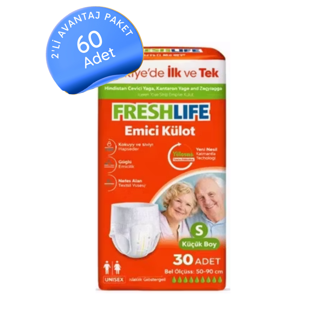 Freshlife Small Beden 60 Adet Emici Külot